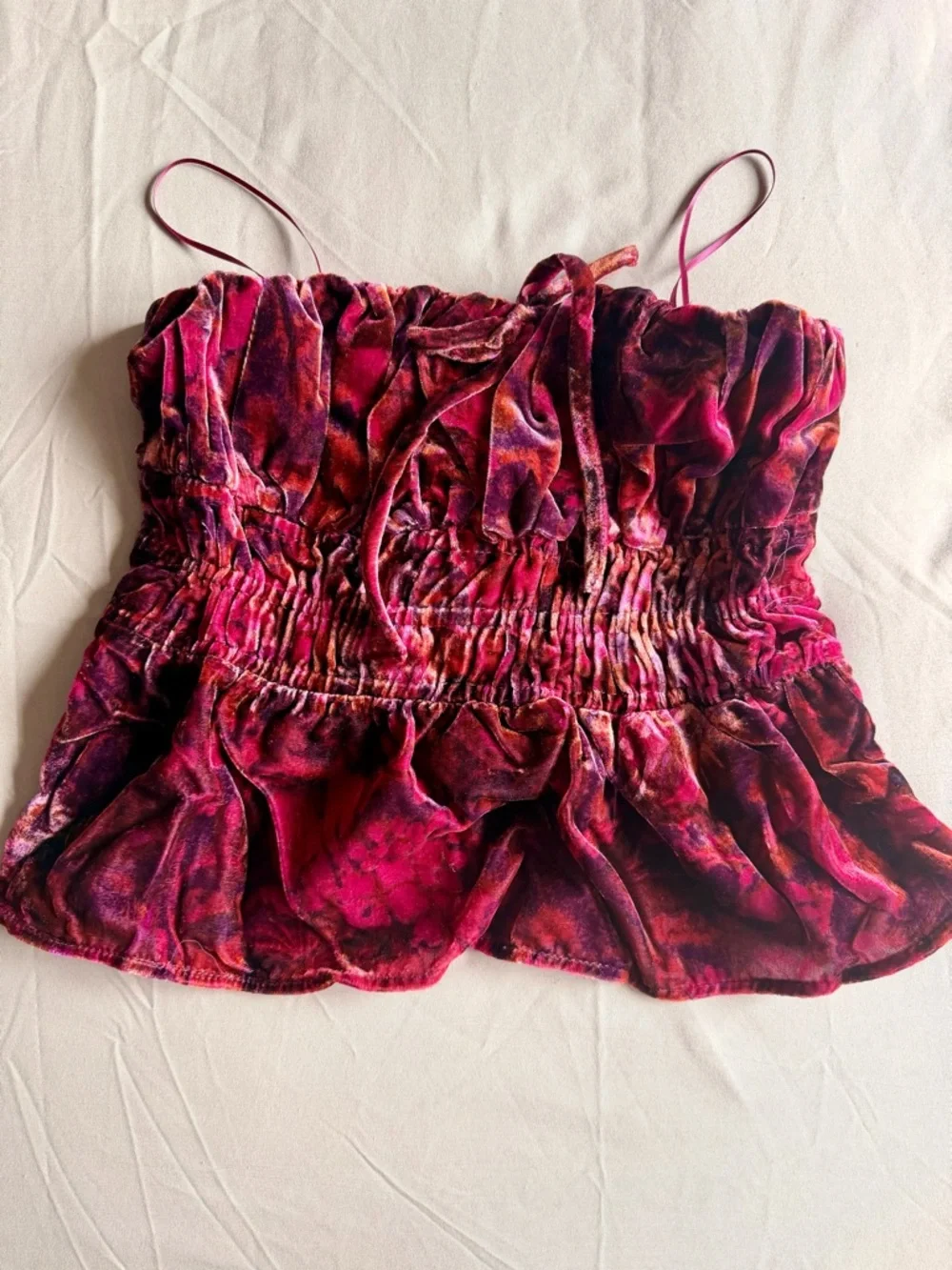 NWT Anthropologie Somerset Strapless Blouse - Velvet Top - Picture 3 of 13